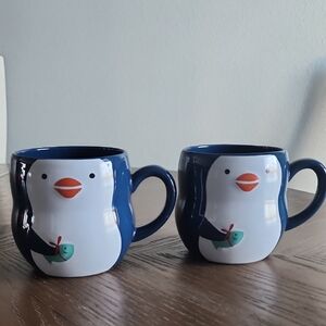 Caribou Coffee "Penguin" Mugs